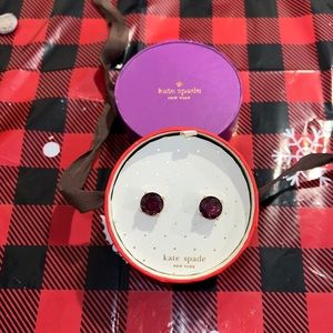 Kate spade amethyst earrings NEW